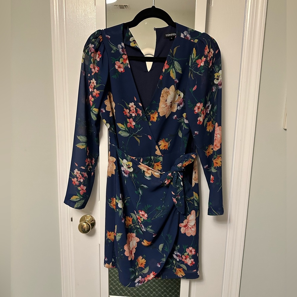 Yumi Kim Mini Floral Wrap Dress